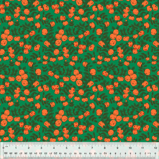 Apples - Green - Forestburgh Heather Ross - homesewn