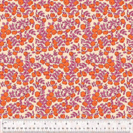 Apples - Magenta - Forestburgh Heather Ross - homesewn