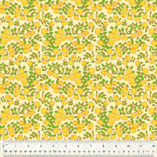 Apples - Yellow - Forestburgh Heather Ross - homesewn