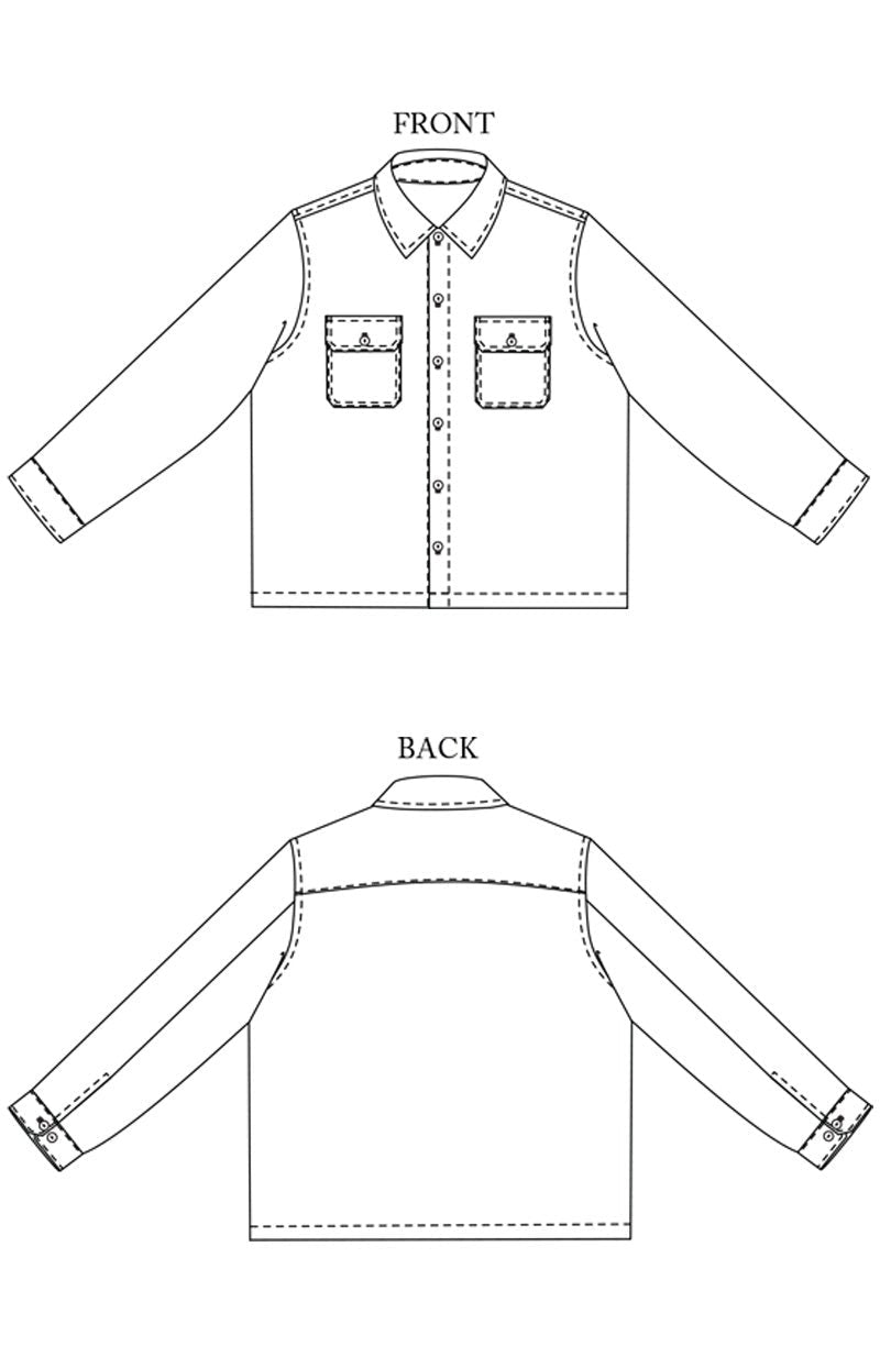 ARBOR Jacket or Shirt 34-54 - PDF PATTERN - homesewn