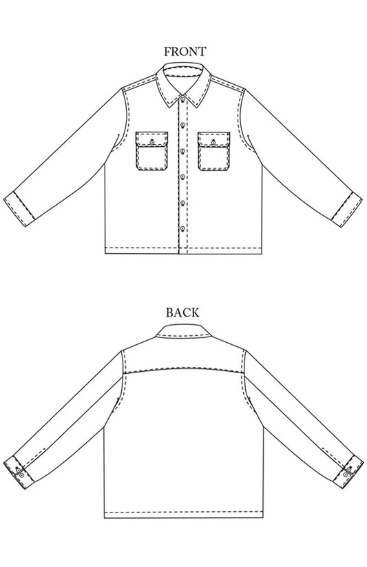 ARBOR Jacket or Shirt 34-54 - PDF PATTERN - homesewn