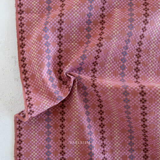 arriving 2/10 Mosaic in Sunkissed 210 gsm - Golden Hour Wovens by Fableism - homesewn