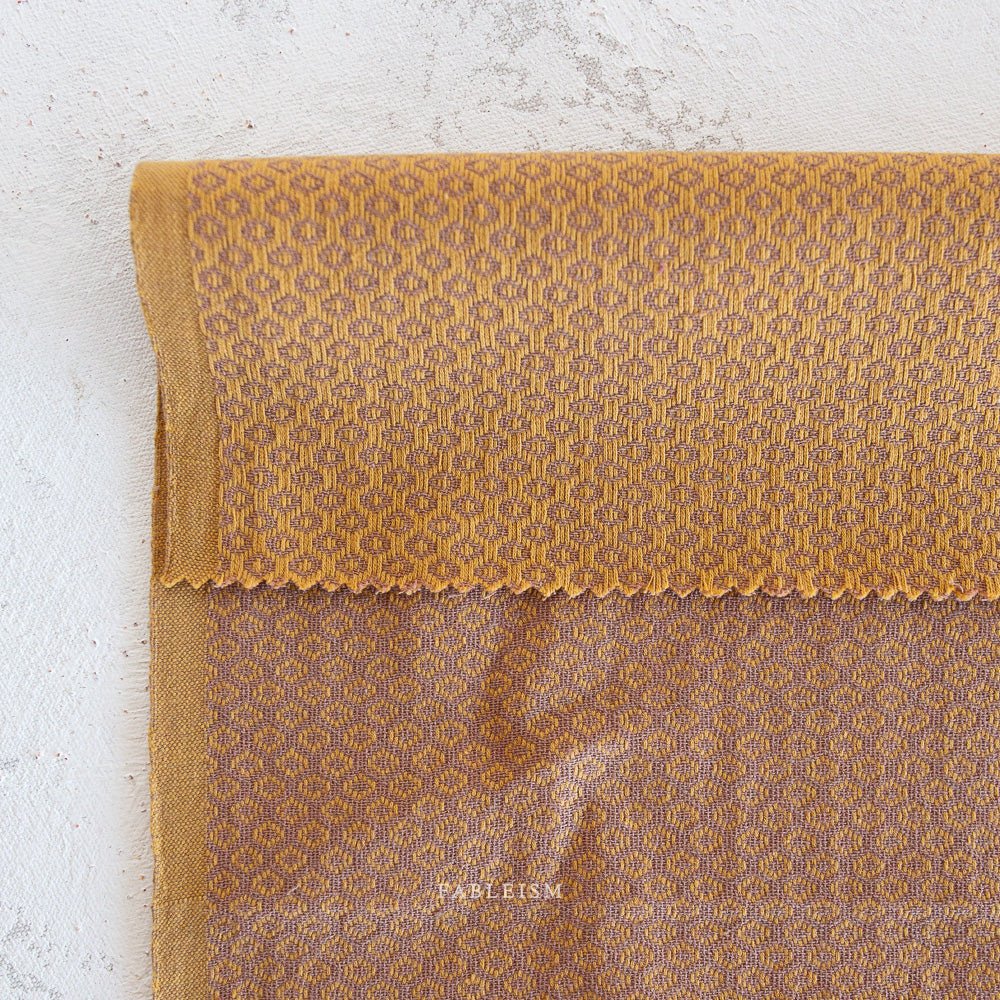 arriving 2/10 Spotted in Bronze (Reversible) 165 gsm - Golden Hour Wovens by Fableism - homesewn