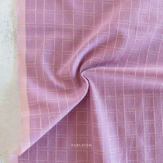 arriving 2/10 Window Pane in Orchid 135 gsm - Golden Hour Wovens by Fableism - homesewn