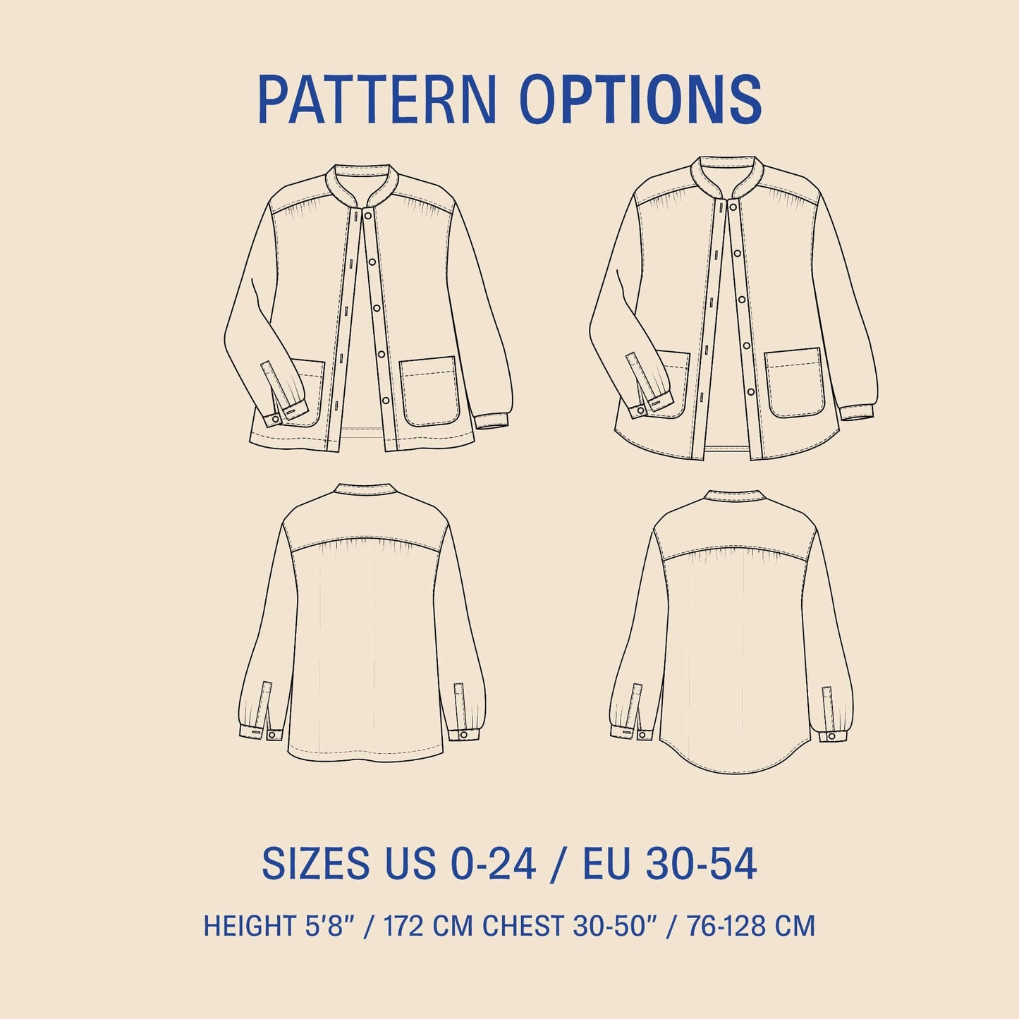 Artist Jacket Sewing Pattern PDF DOWNLOAD - homesewn