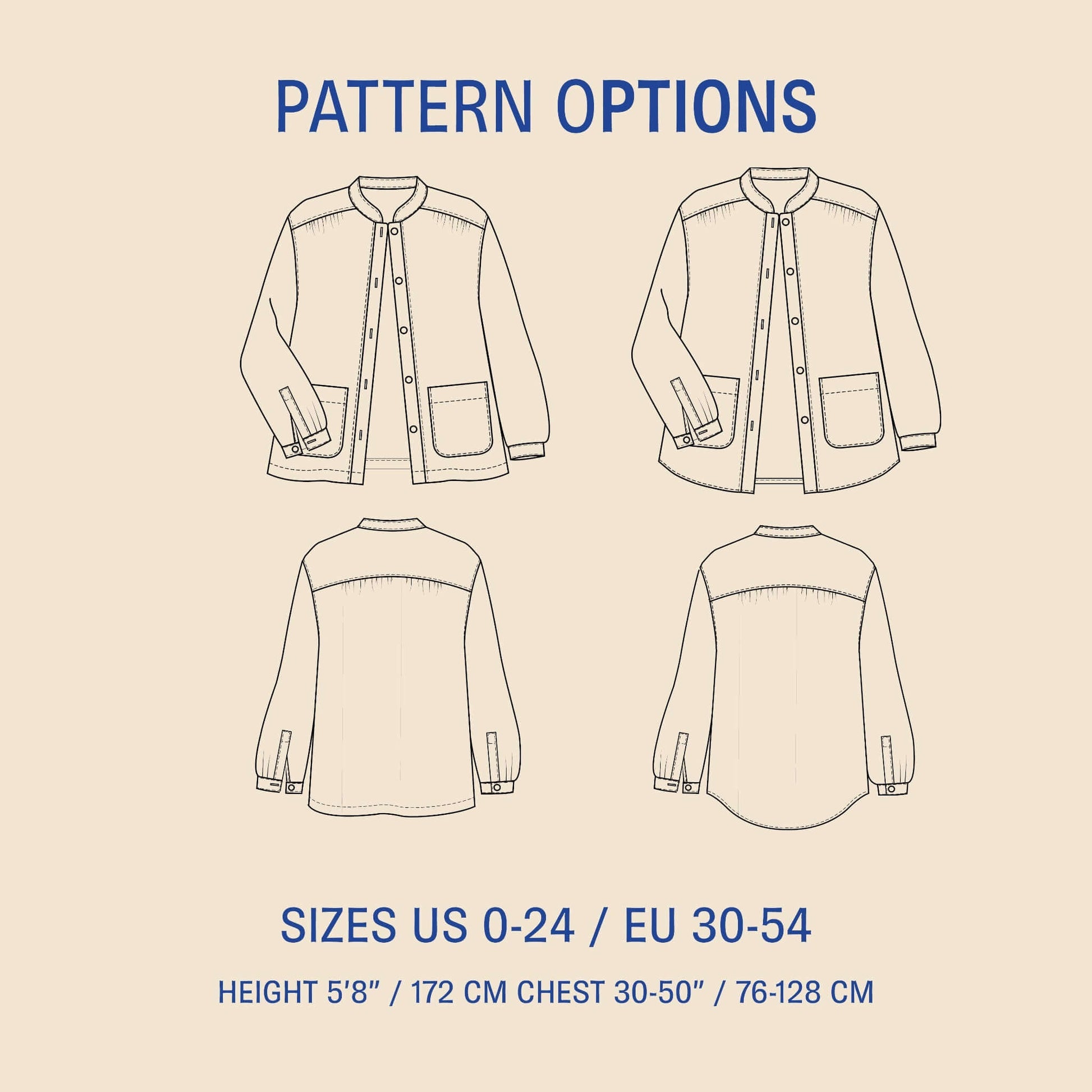 Artist Jacket Sewing Pattern PDF DOWNLOAD - homesewn