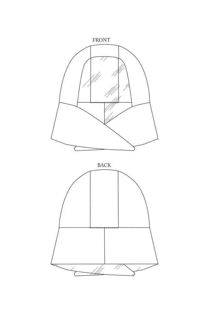 AUDREY Hood *less than 1m - PDF PATTERN - homesewn