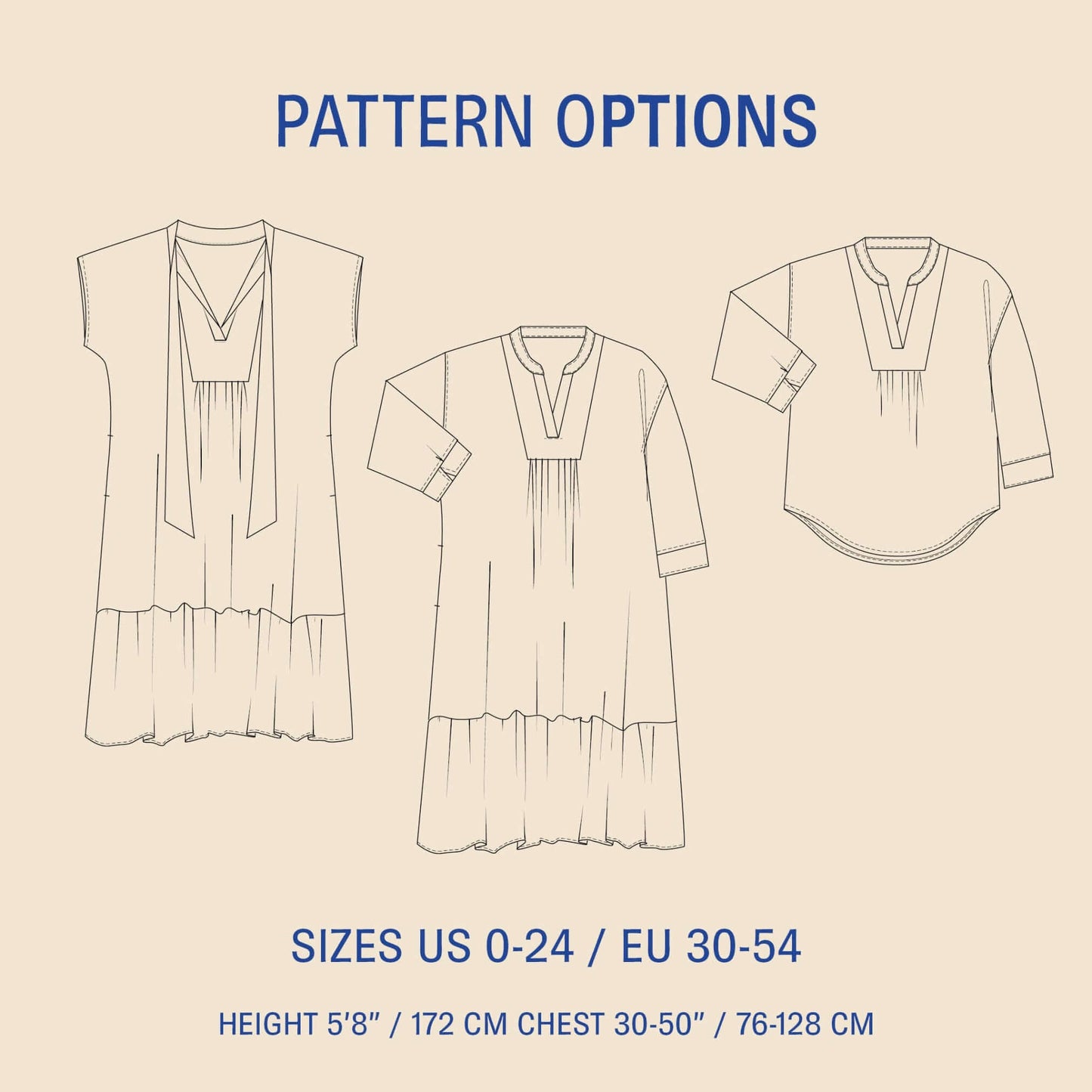 Aurora Dress Sewing Pattern PDF DOWNLOAD - homesewn