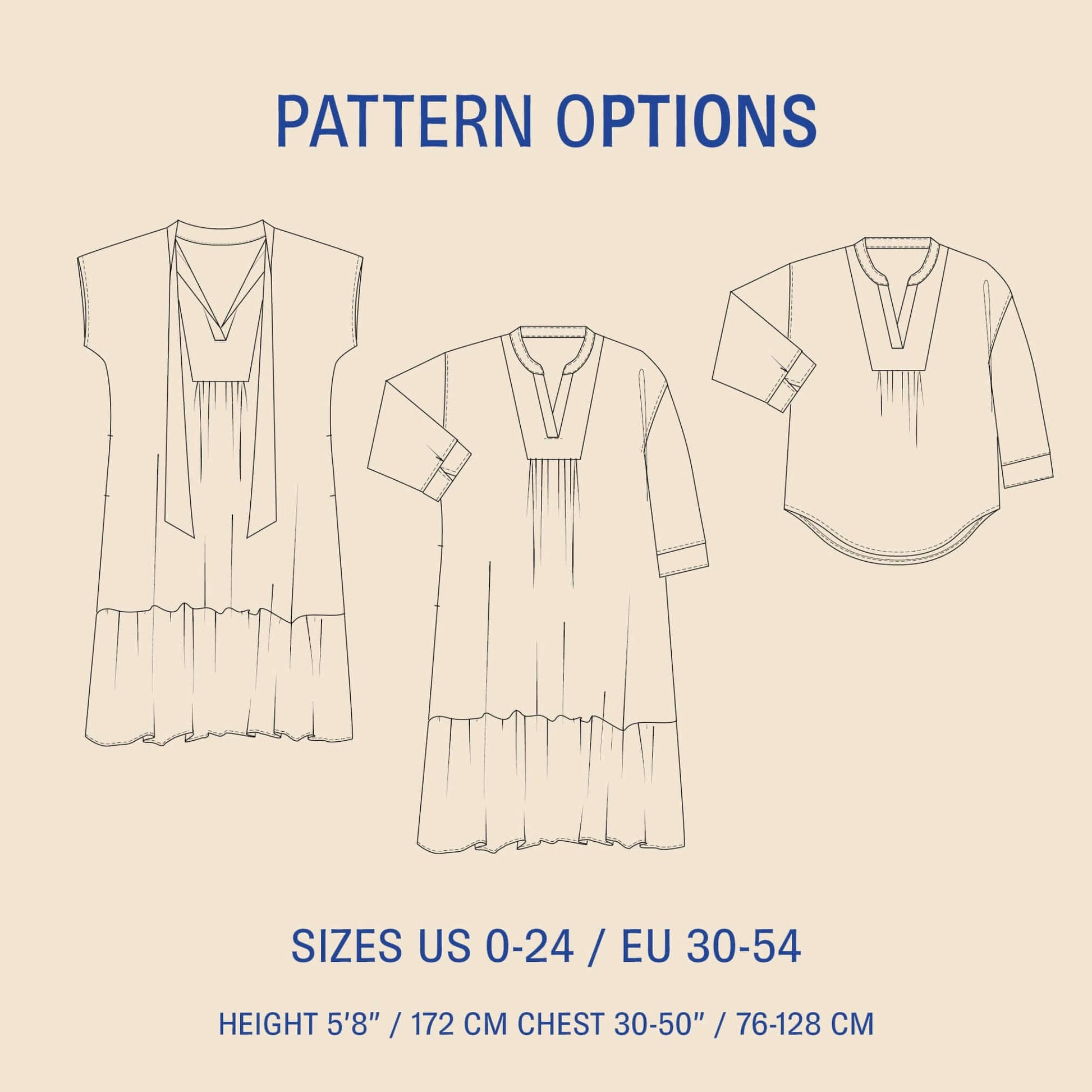 Aurora Dress Sewing Pattern PDF DOWNLOAD - homesewn