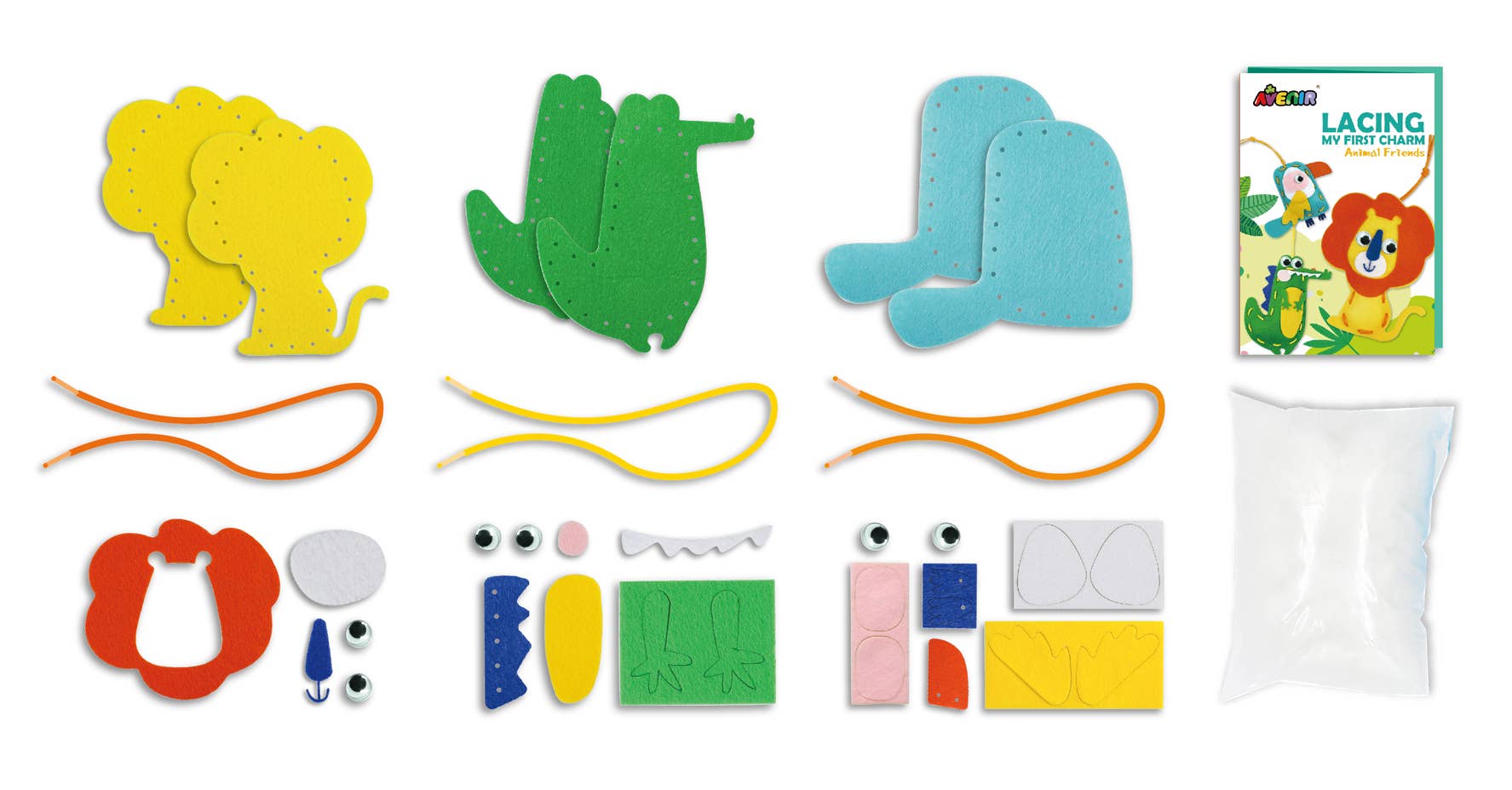 Avenir - My First Lacing Kit ANIMAL FRIENDS - homesewn