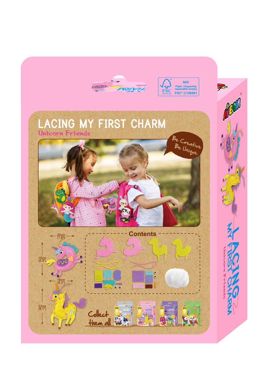 Avenir - My First Lacing Kit UNICORN FRIENDS - homesewn