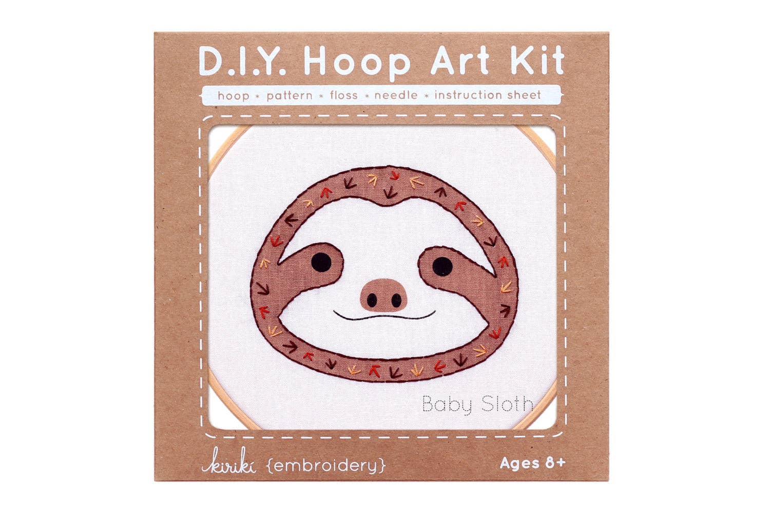 Baby Sloth - Hoop Art Kit - homesewn