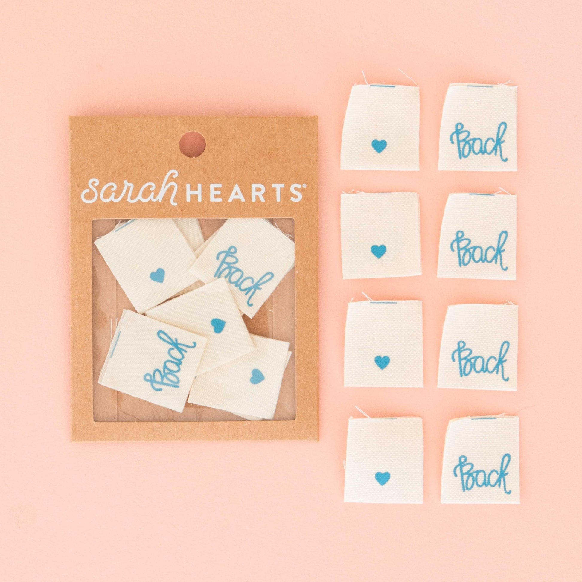 Back Organic Cotton Labels - Sewing Clothing Tags - homesewn