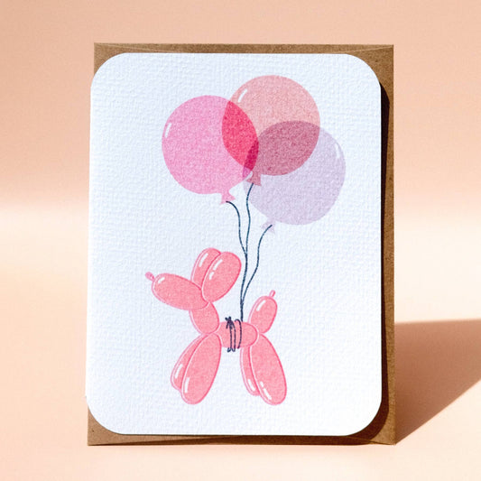 Balloon Dog Card  - homesewn
