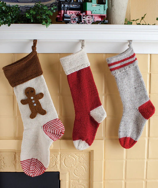Basic Christmas Stockings Pattern - Knitting Pattern - homesewn