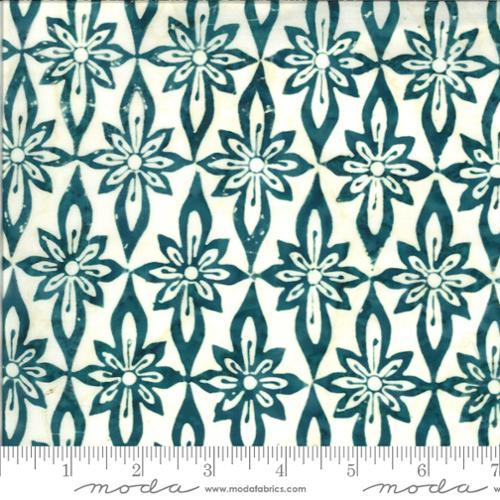 Batik Floral Blue Raspberry - Confection Batiks - Kate Spain - homesewn