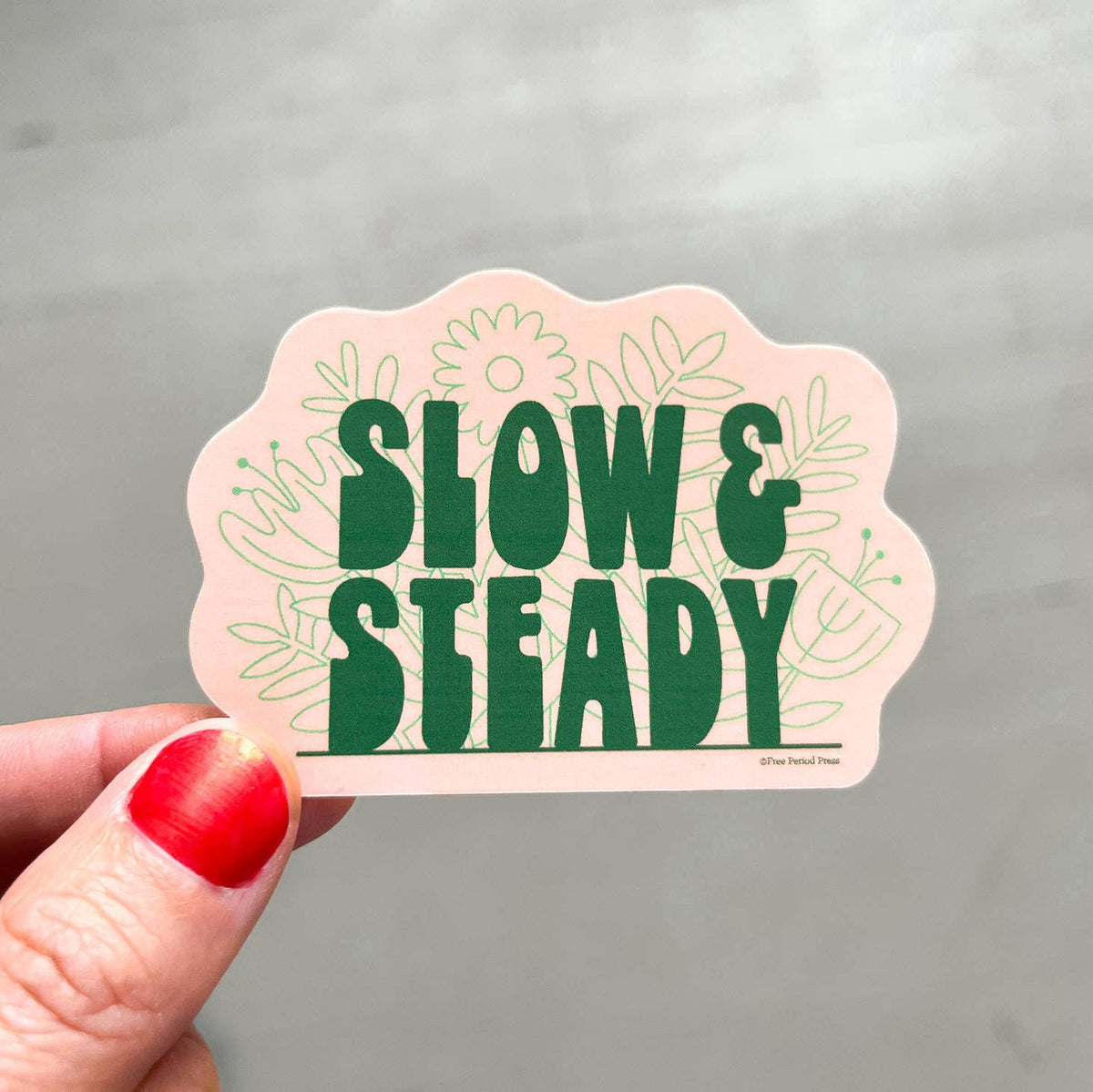Slow and Steady Vinyl Decal Sticker