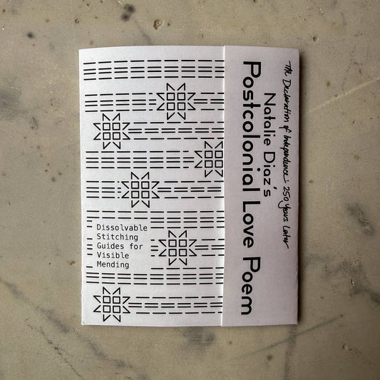 Postcolonial Love Poem . Mending + Embellishment Transfer