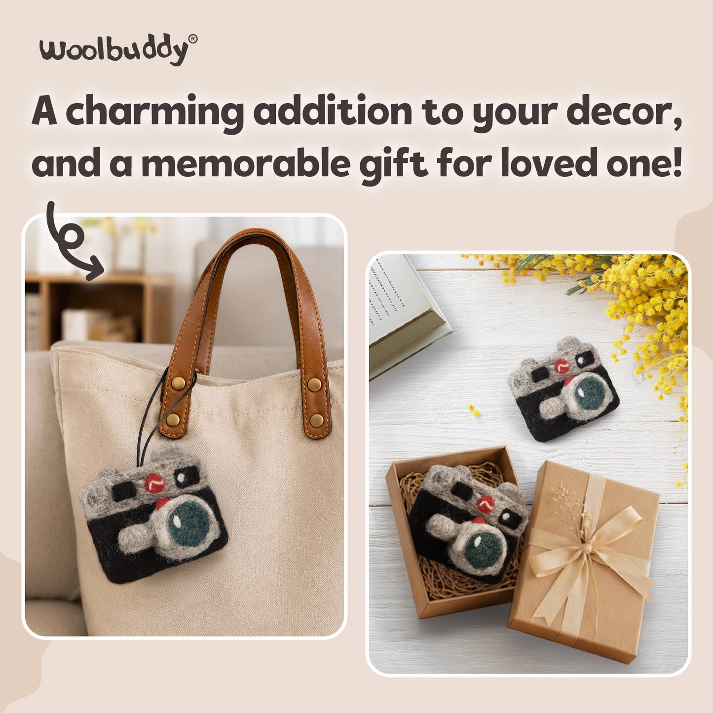Beginner Camera Needle Felting Kit – DIY Craft Gift