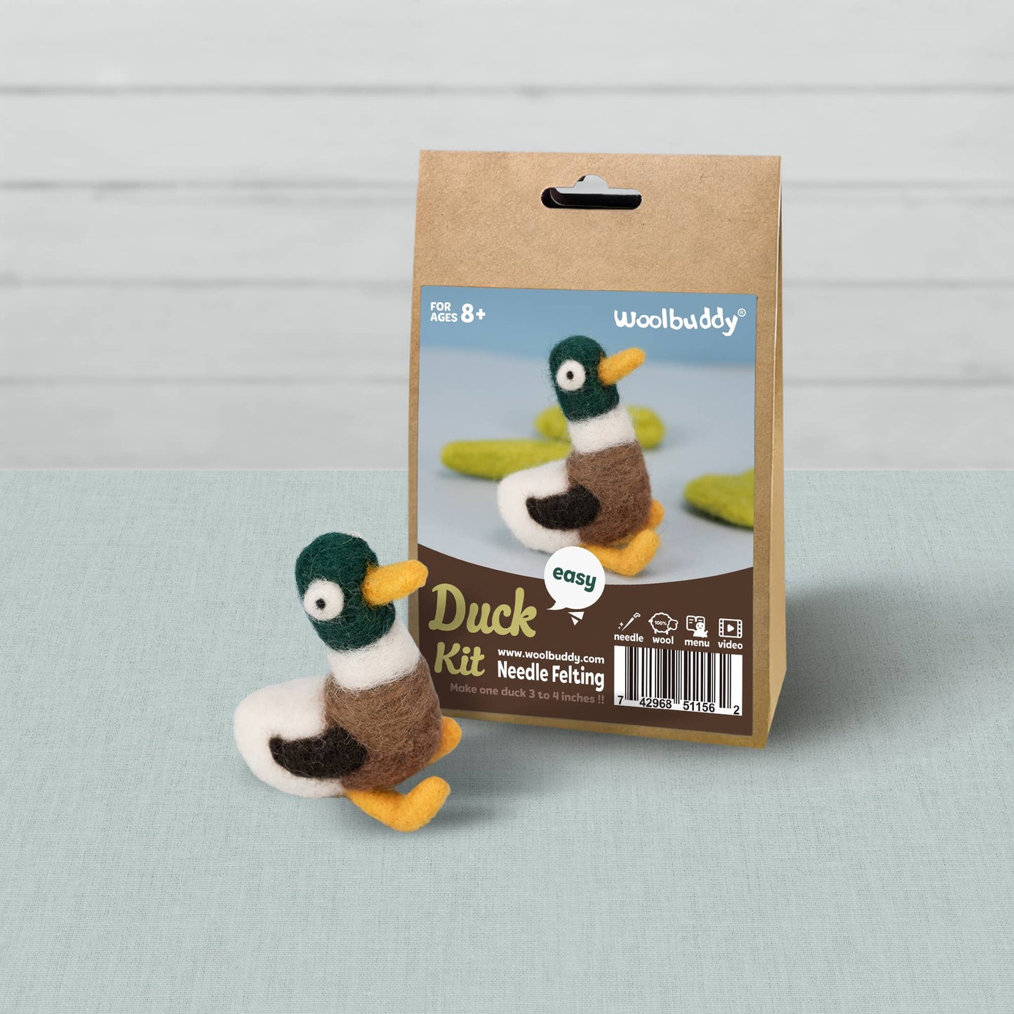 Beginner Duck Needle Felting Kit – DIY Craft Gift