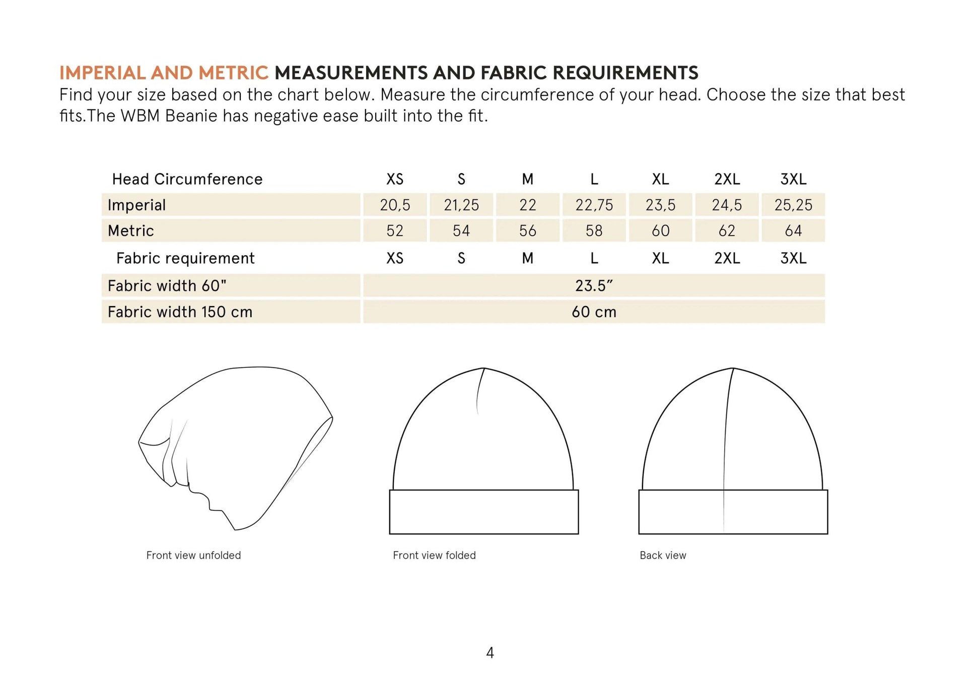 Beanie Hat Sewing Pattern PDF DOWNLOAD - homesewn