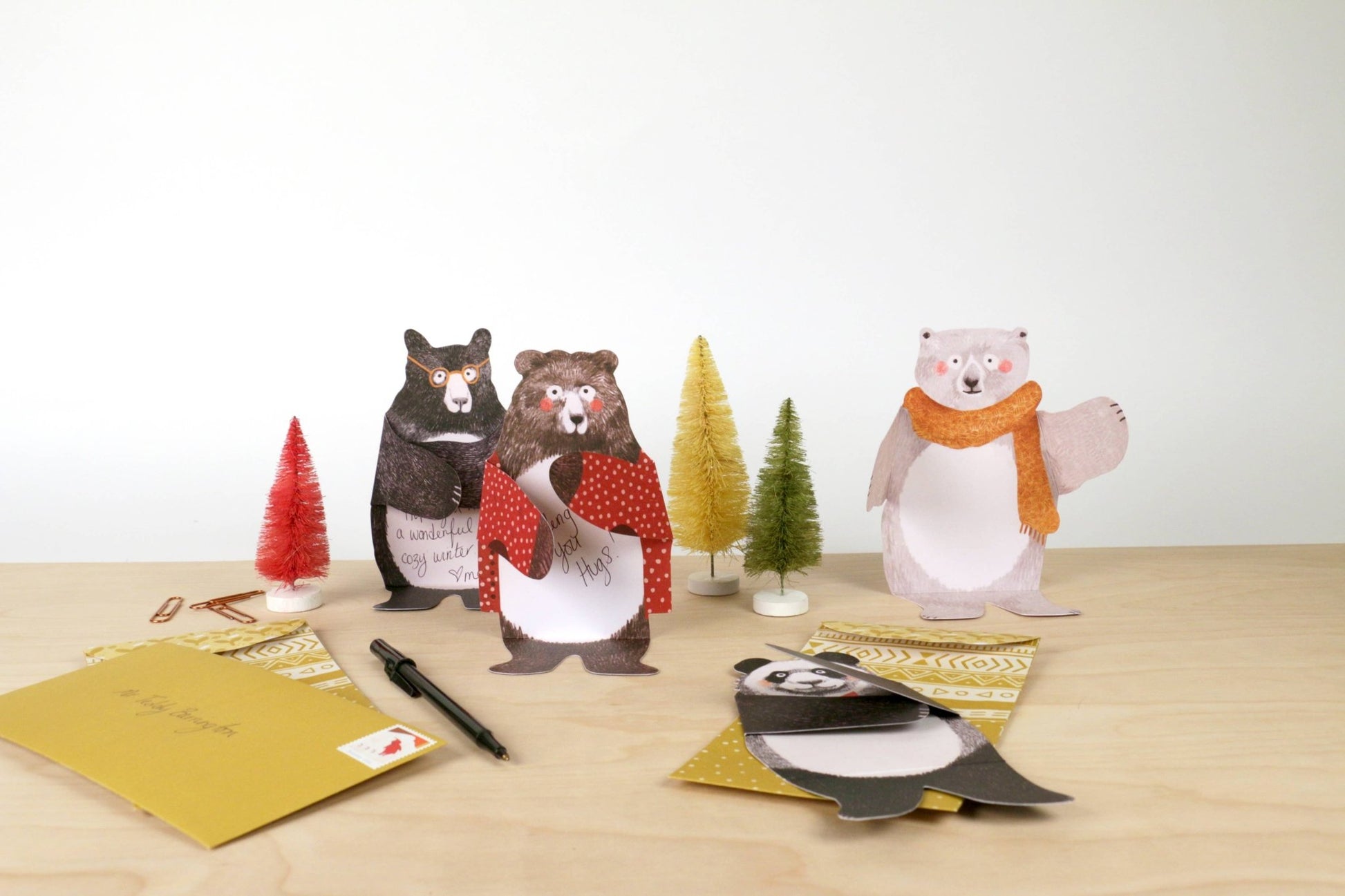 Bear Hugs Notecards - homesewn