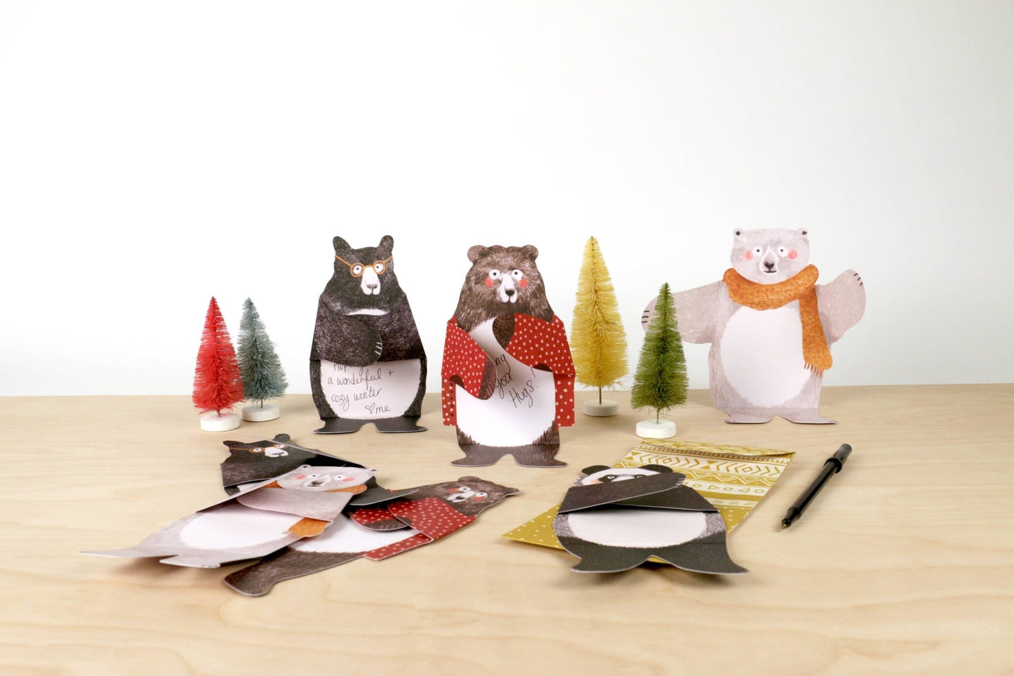 Bear Hugs Notecards - homesewn