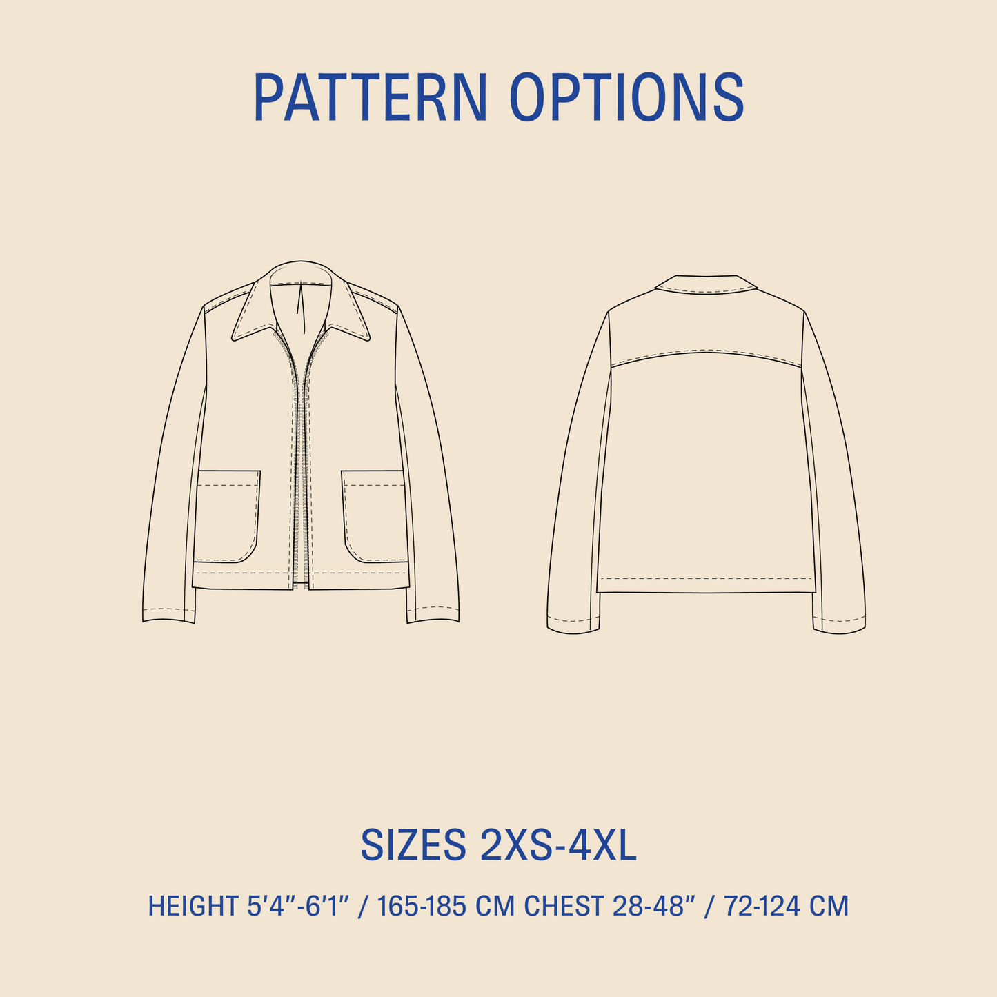 Bear jacket sewing pattern PDF DOWNLOAD - homesewn