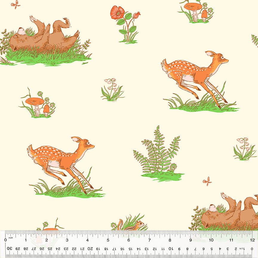Beargrass - Ivory - Forestburgh Heather Ross - homesewn