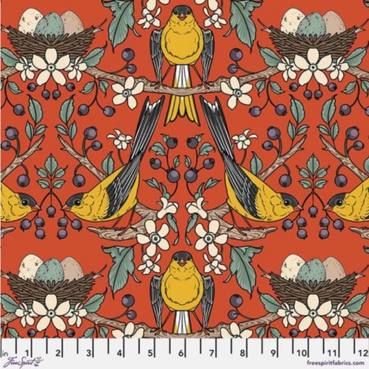 Berry Gifted - Vermillion - Birds of a Feather - homesewn