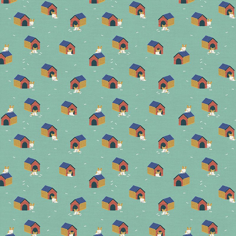 Best in Show - Dog Huts - QUILTING COTTON/POPLIN - homesewn