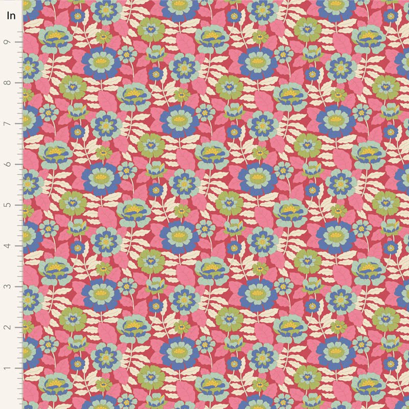 Beverly Pink - Wallflower Tilda QUILTING COTTON - homesewn
