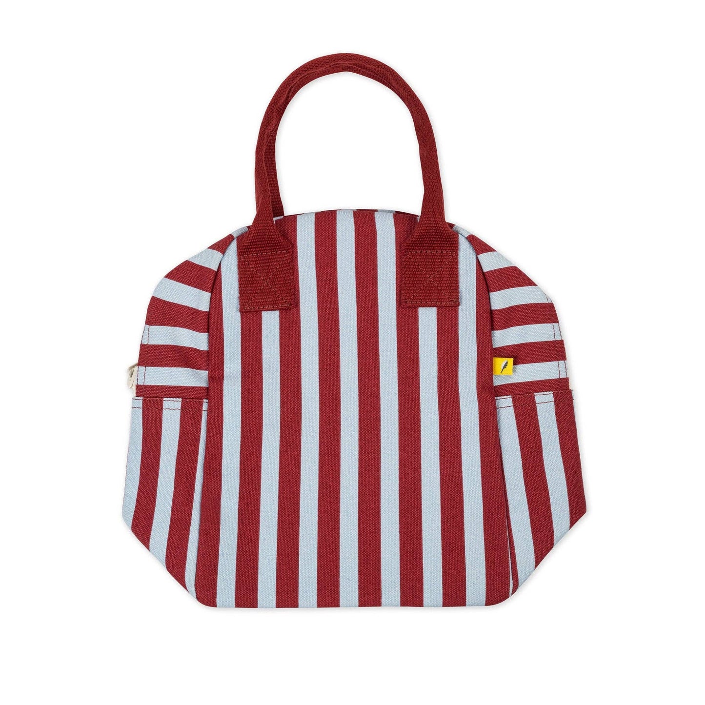 Handled Project Bag - Awning Stripe Chili Pepper