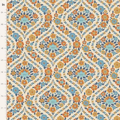 Bianca Blue - Wallflower Tilda QUILTING COTTON - homesewn