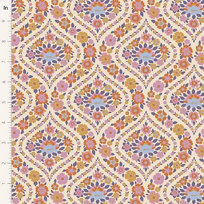 Bianca Caramel - Wallflower Tilda QUILTING COTTON - homesewn