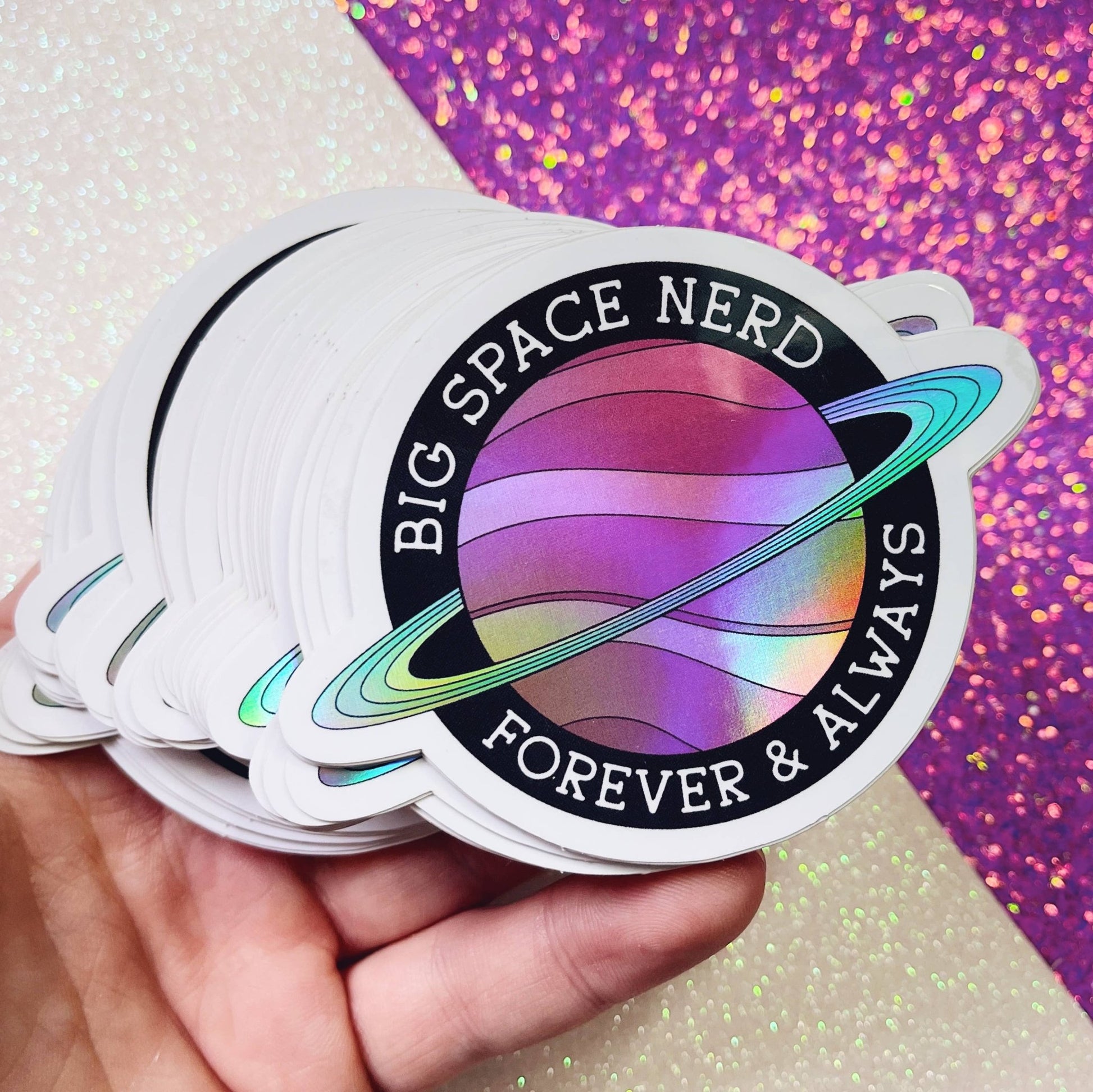 Big Space Nerd Sticker - homesewn