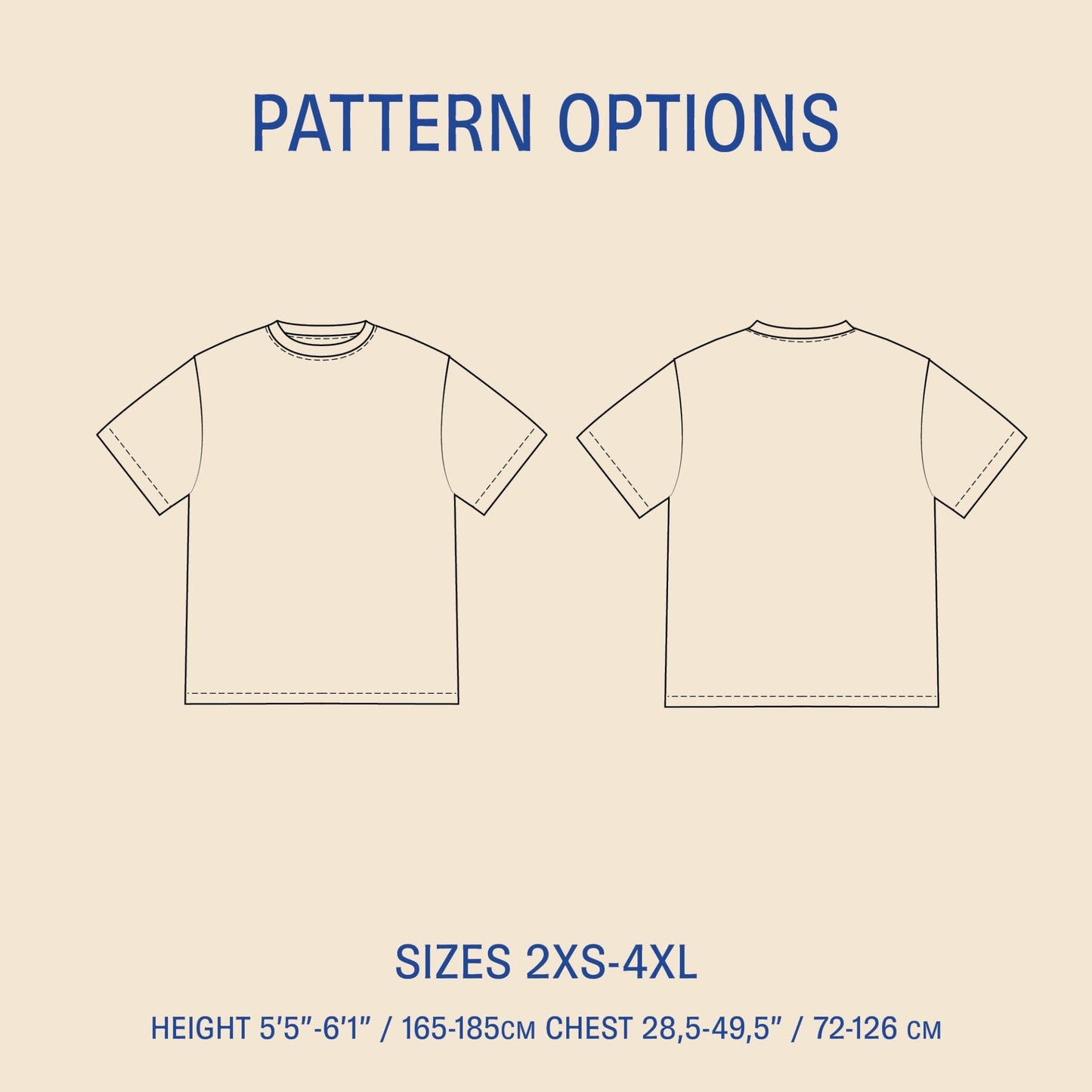 Big T-shirt sewing pattern PDF DOWNLOAD - homesewn