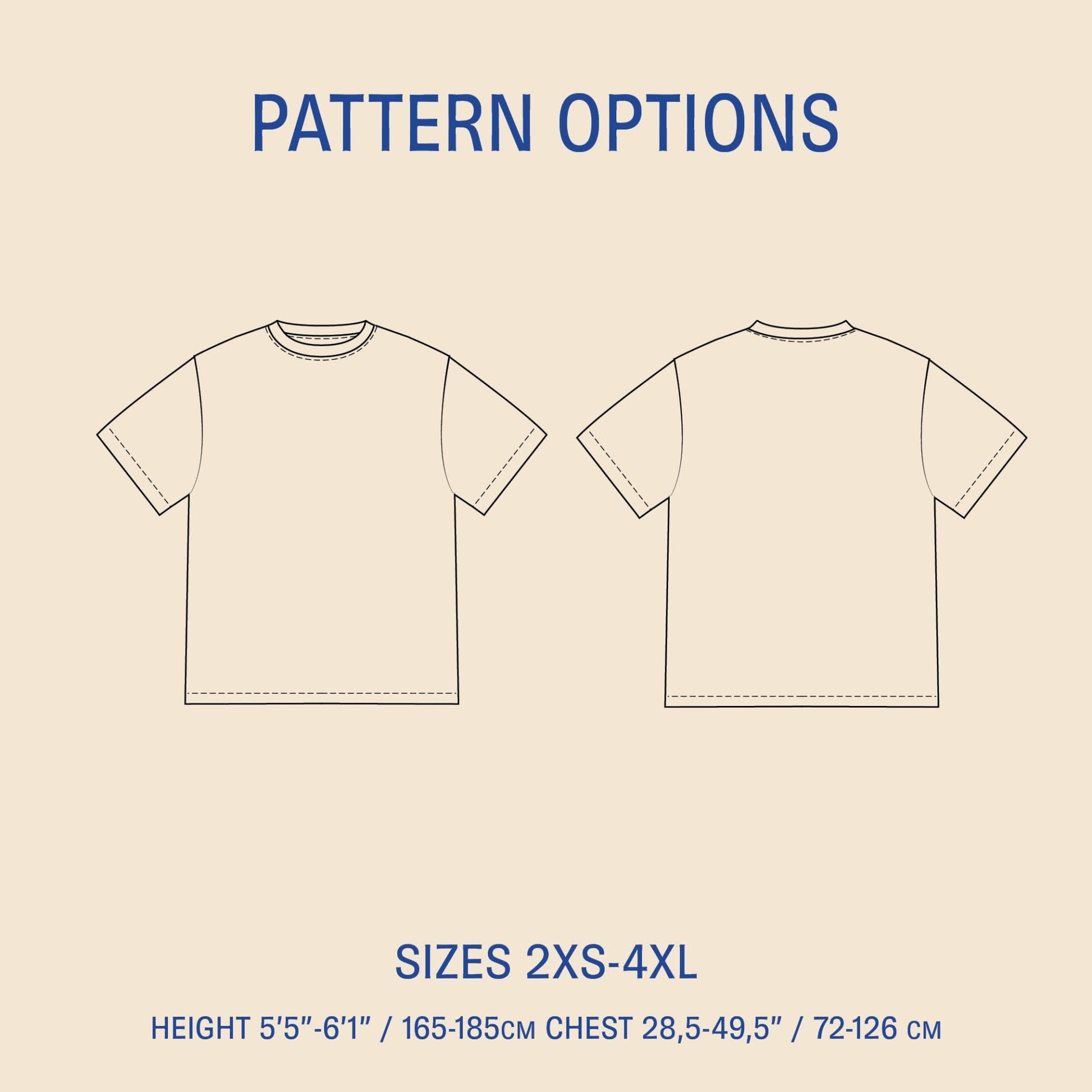 Big T-shirt sewing pattern PDF DOWNLOAD - homesewn