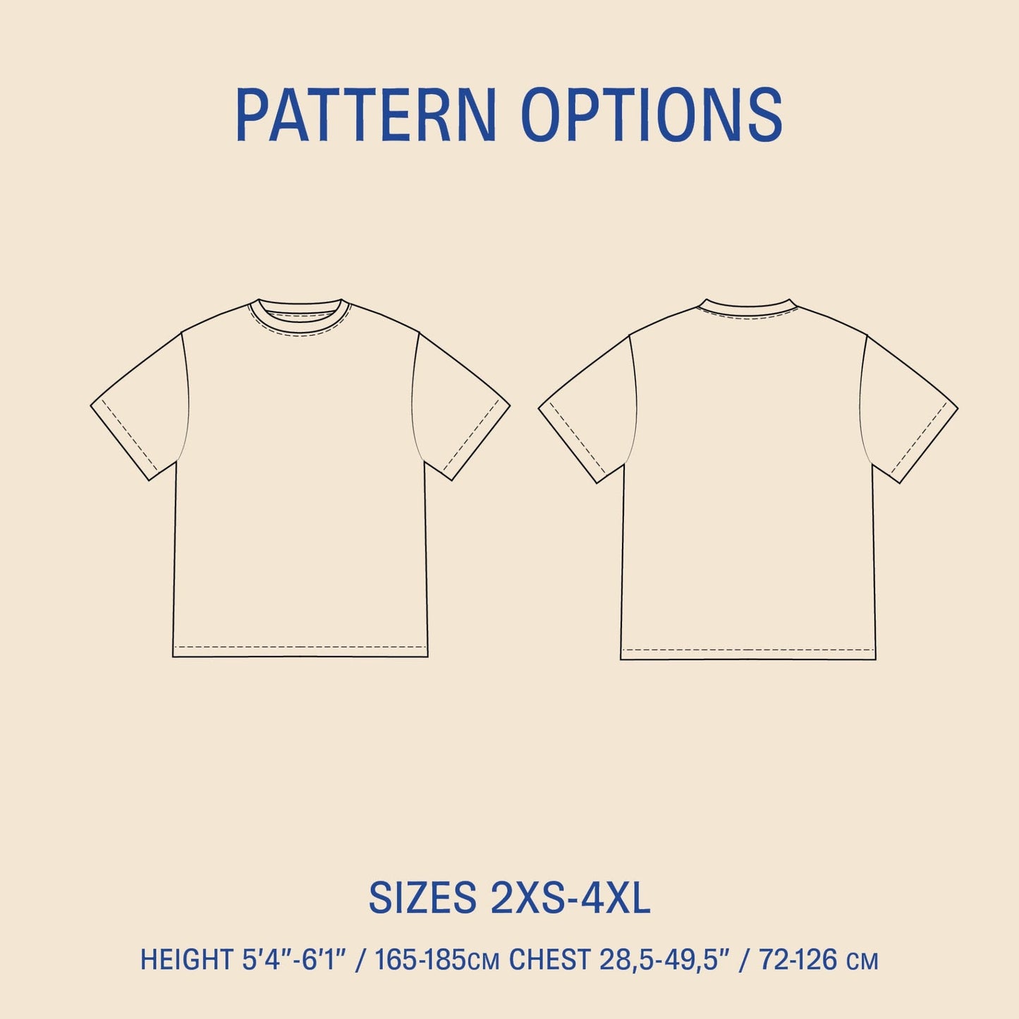 Big T-shirt sewing pattern PDF DOWNLOAD - homesewn
