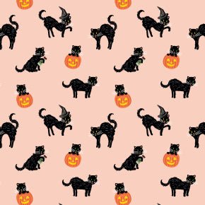 Black Cat - Blush - Rifle Paper Co. Halloween - homesewn
