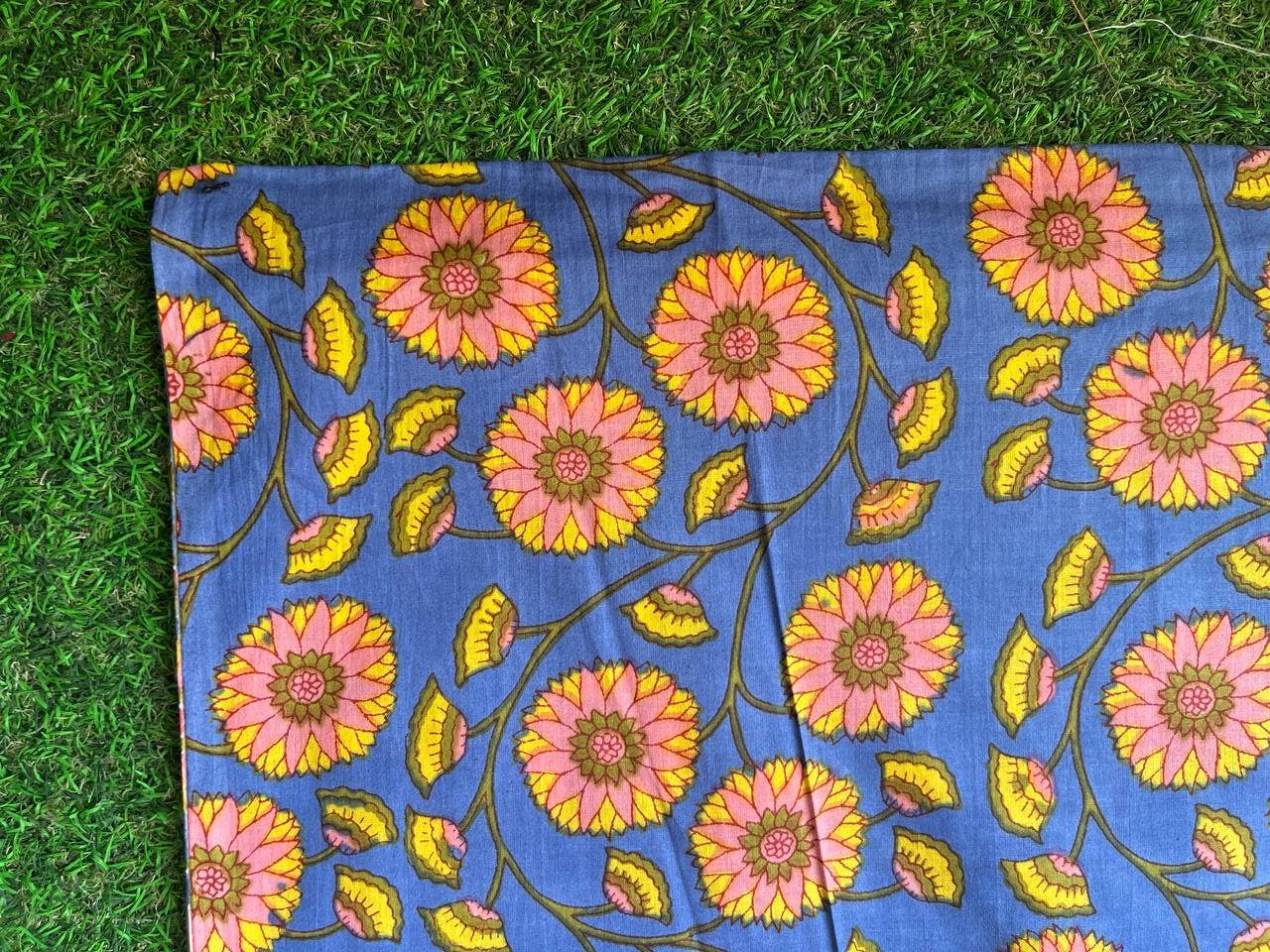 Block Printed Handmade Cotton Fabric - homesewn