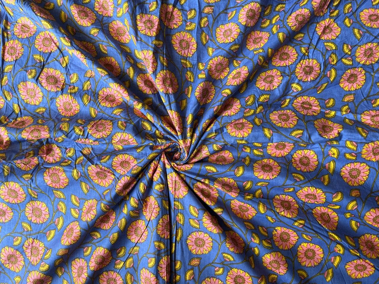 Block Printed Handmade Cotton Fabric - homesewn