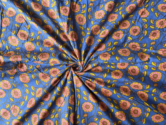 Block Printed Handmade Cotton Fabric - homesewn