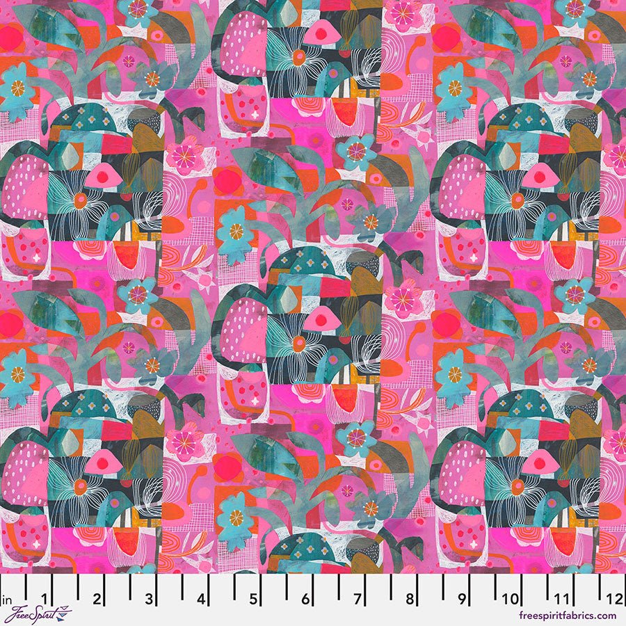 Blocks - Pink - Colori - QUILTING COTTON/POPLIN - homesewn