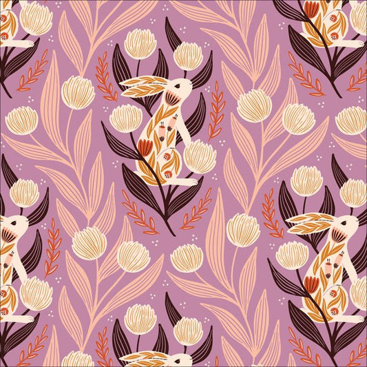 Blooming Thicket ORGANIC - Mauve - homesewn