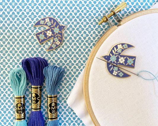 Bluebird Magnetic Needle Minder - homesewn