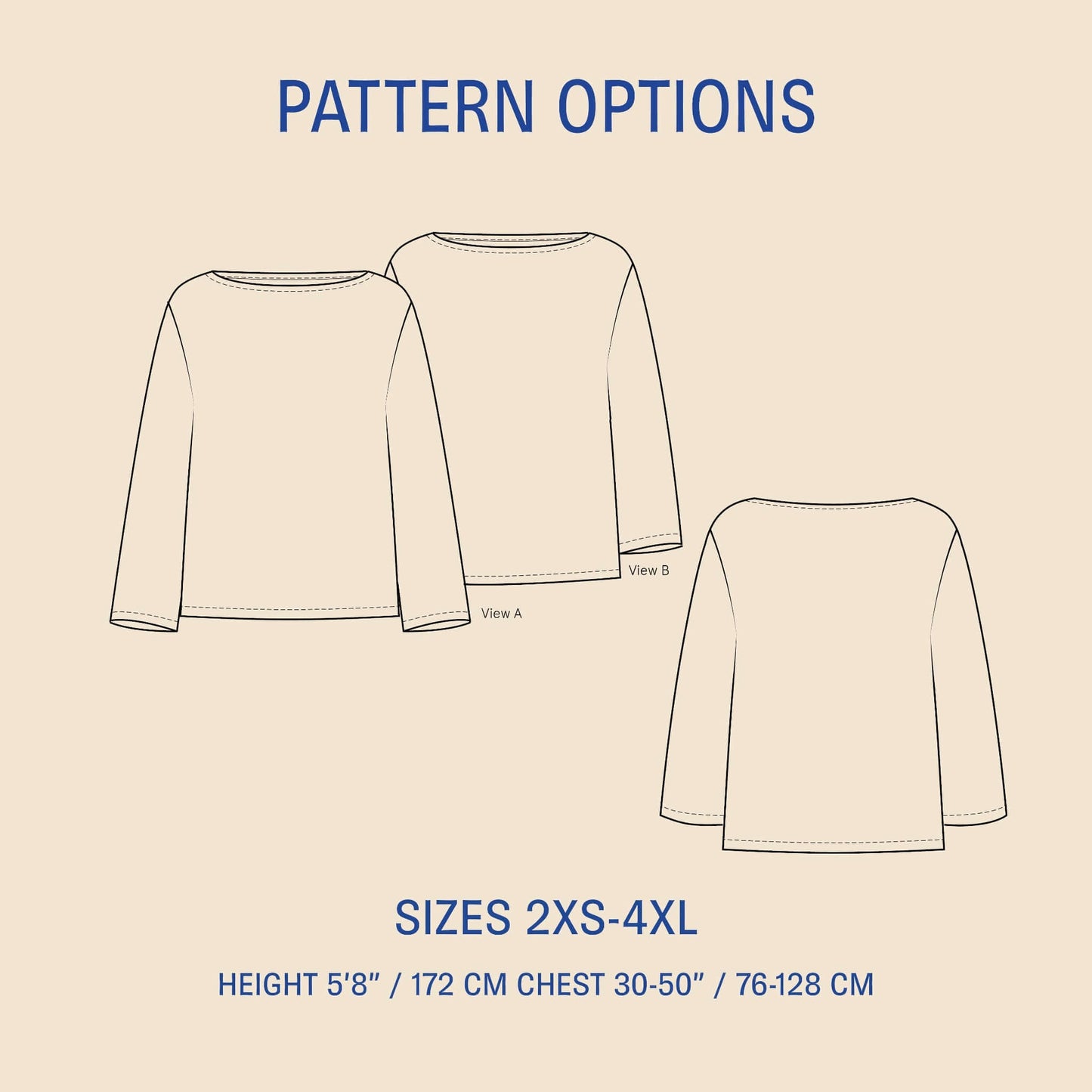 Boatneck Blouse sewing pattern PDF DOWNLOAD - homesewn