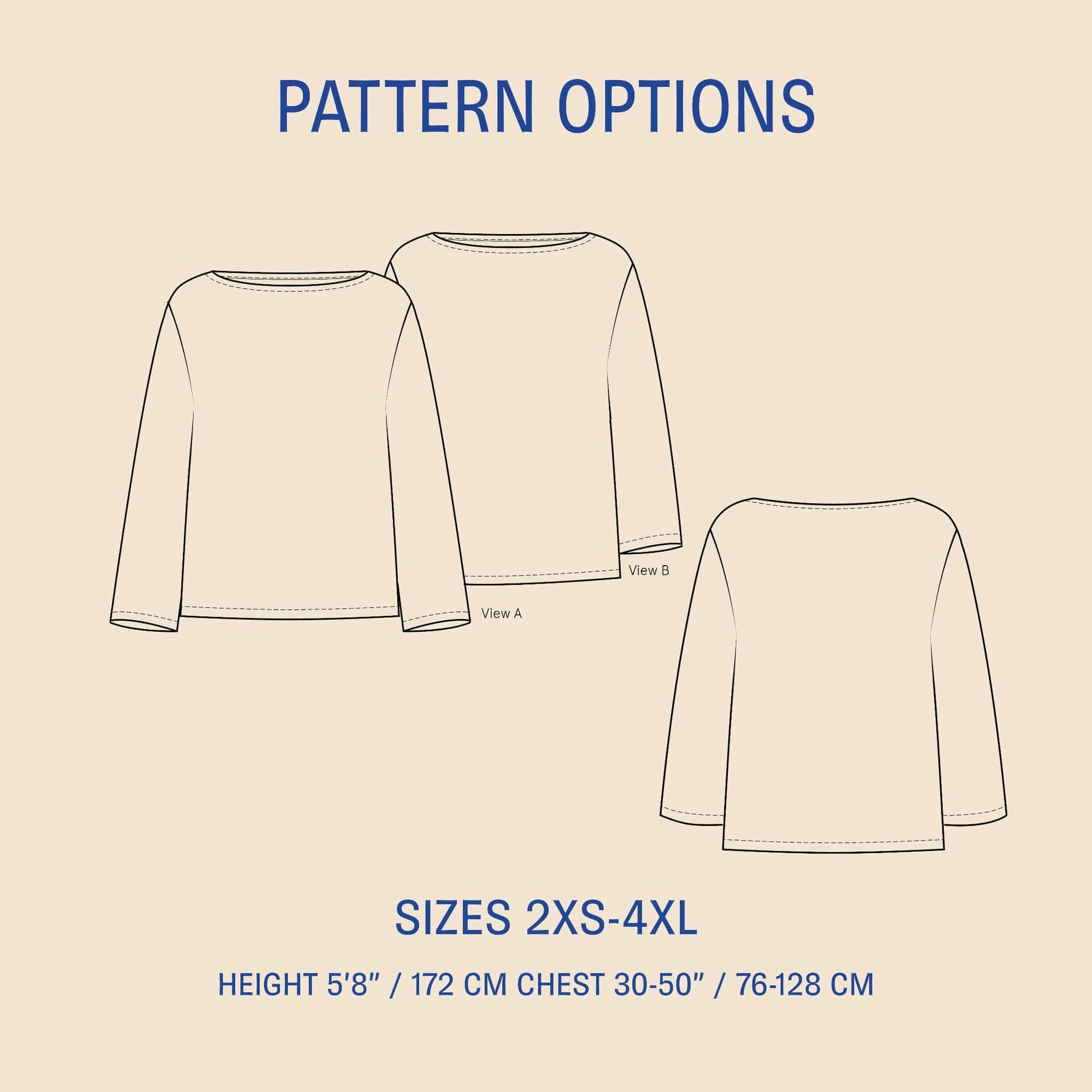 Boatneck Blouse sewing pattern PDF DOWNLOAD - homesewn