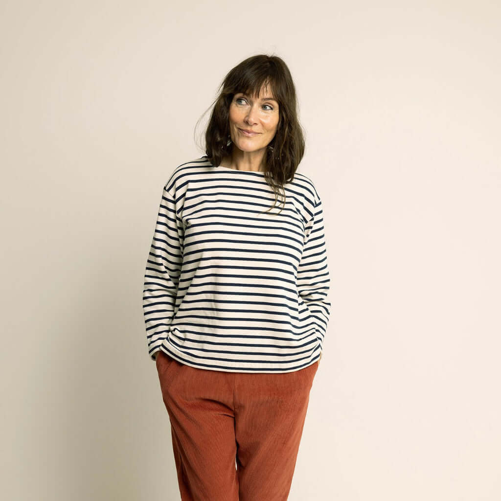 Boatneck Blouse sewing pattern PDF DOWNLOAD - homesewn