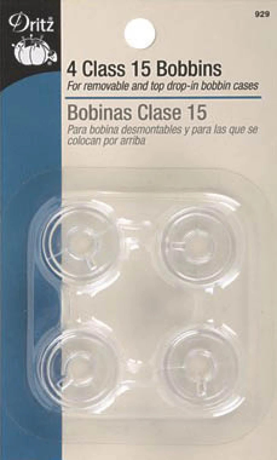 Bobbin Plastic Class 15 4pk - homesewn